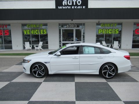 Platinum White Pearl Honda Accord Sport Sedan.  Click to enlarge.