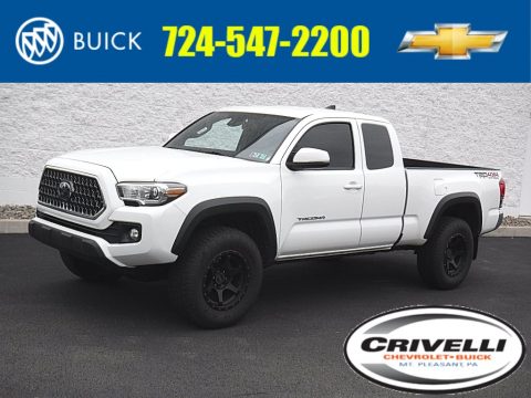 Super White Toyota Tacoma TRD Off Road Access Cab 4x4.  Click to enlarge.