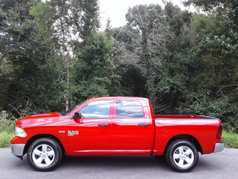 Flame Red Ram 1500 Classic Tradesman Crew Cab 4x4.  Click to enlarge.