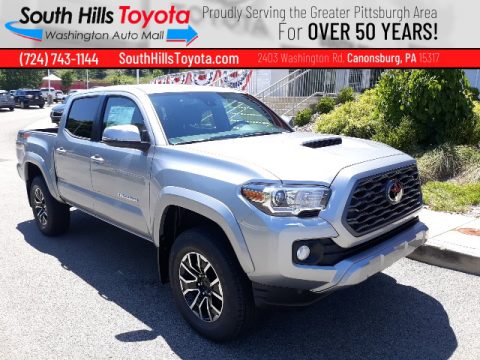 Silver Sky Metallic Toyota Tacoma TRD Sport Double Cab 4x4.  Click to enlarge.
