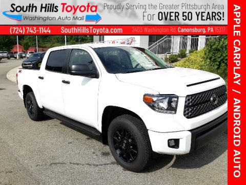 Super White Toyota Tundra SR5 CrewMax 4x4.  Click to enlarge.