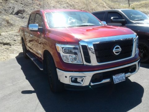 Cayenne Red Nissan Titan SL Crew Cab.  Click to enlarge.