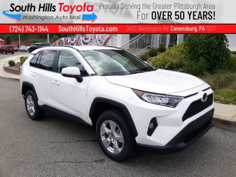 Super White Toyota RAV4 XLE AWD.  Click to enlarge.