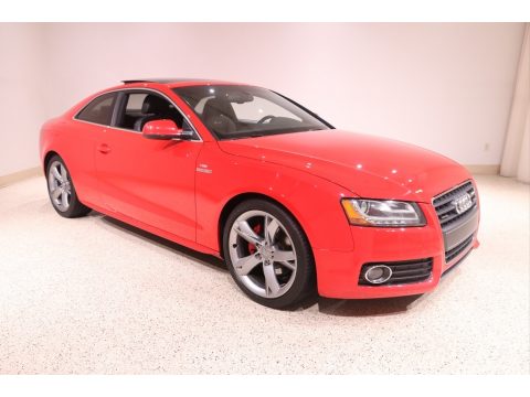 Brilliant Red Audi A5 2.0T quattro Coupe.  Click to enlarge.