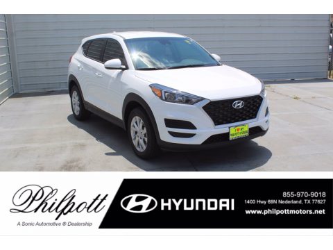 White Cream Hyundai Tucson SE.  Click to enlarge.