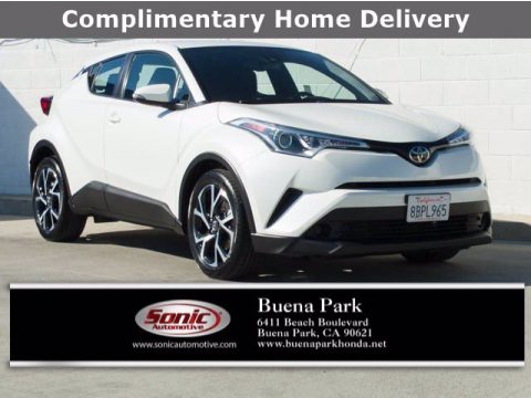Blizzard White Pearl Toyota C-HR XLE.  Click to enlarge.