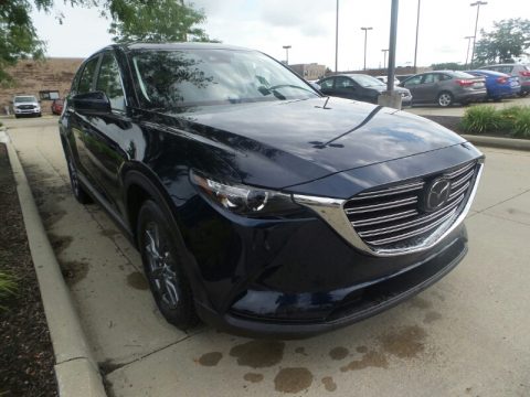 Deep Crystal Blue Mica Mazda CX-9 Sport AWD.  Click to enlarge.