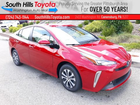 Supersonic Red Toyota Prius XLE AWD-e.  Click to enlarge.