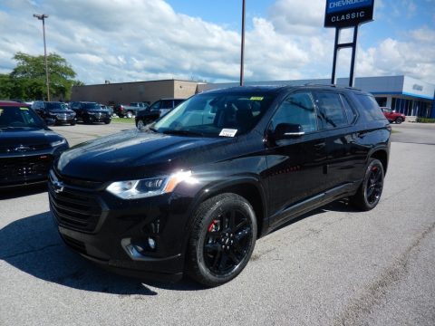 Mosaic Black Metallic Chevrolet Traverse Premier AWD.  Click to enlarge.