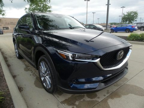 Deep Crystal Blue Mica Mazda CX-5 Grand Touring Reserve AWD.  Click to enlarge.