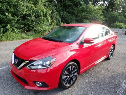 Red Alert Nissan Sentra SR Turbo.  Click to enlarge.