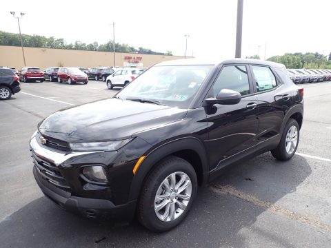 Mosaic Black Metallic Chevrolet Trailblazer LS AWD.  Click to enlarge.