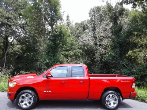 Flame Red Ram 1500 Big Horn Quad Cab 4x4.  Click to enlarge.