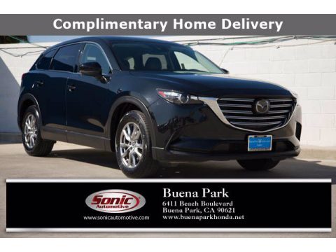 Jet Black Mica Mazda CX-9 Touring AWD.  Click to enlarge.