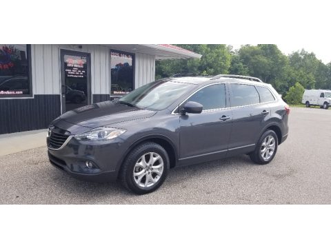 Meteor Gray Mica Mazda CX-9 Touring AWD.  Click to enlarge.