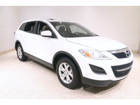 Crystal White Pearl Mica Mazda CX-9 Touring AWD.  Click to enlarge.