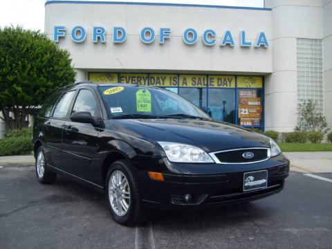 Pitch Black Ford Focus ZXW SES Wagon.  Click to enlarge.