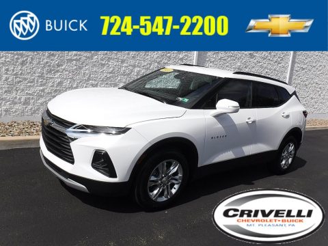 Summit White Chevrolet Blazer LT AWD.  Click to enlarge.