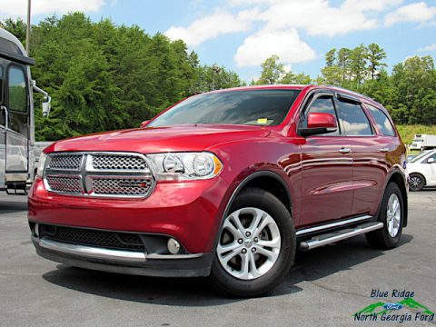 Deep Cherry Red Crystal Pearl Dodge Durango Crew AWD.  Click to enlarge.