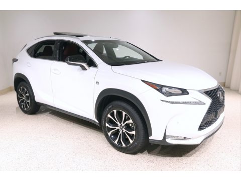 Ultra White Lexus NX 200t F Sport AWD.  Click to enlarge.