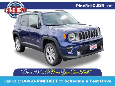 Jetset Blue Jeep Renegade Limited 4x4.  Click to enlarge.