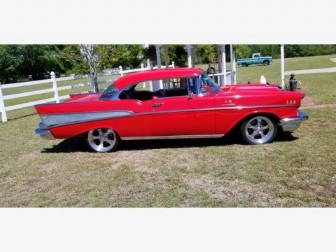 Vermillion Red Chevrolet Bel Air Hard Top.  Click to enlarge.