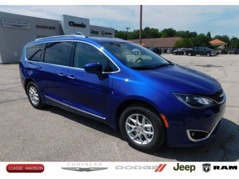 Ocean Blue Metallic Chrysler Pacifica Touring L.  Click to enlarge.