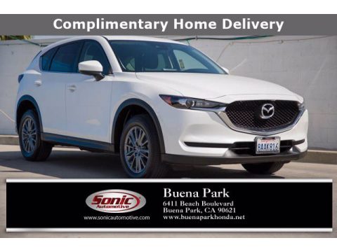 Crystal White Pearl Mazda CX-5 Sport.  Click to enlarge.