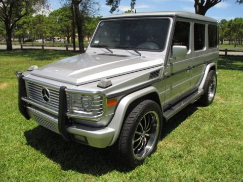 Brilliant Silver Metallic Mercedes-Benz G 500.  Click to enlarge.