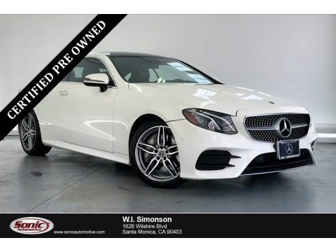 designo Diamond White Metallic Mercedes-Benz E 400 Coupe.  Click to enlarge.