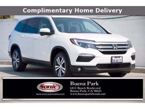 White Diamond Pearl Honda Pilot EX.  Click to enlarge.