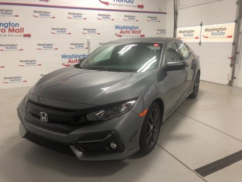 Polished Metal Metallic Honda Civic EX Hatchback.  Click to enlarge.