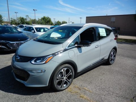 Slate Gray Metallic Chevrolet Bolt EV Premier.  Click to enlarge.