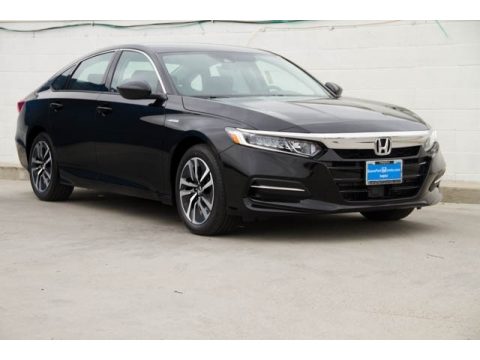 Crystal Black Pearl Honda Accord Hybrid Sedan.  Click to enlarge.