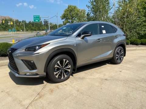 Atomic Silver Lexus NX 300 F Sport AWD.  Click to enlarge.