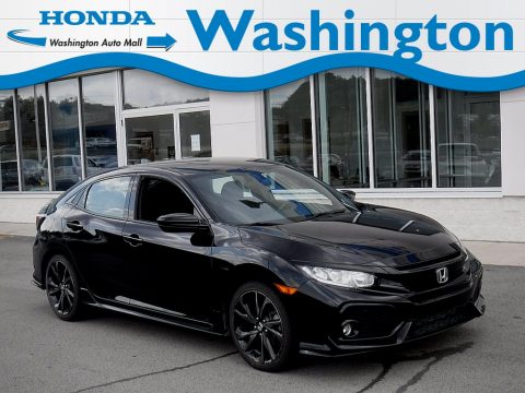 Crystal Black Pearl Honda Civic Sport Hatchback.  Click to enlarge.