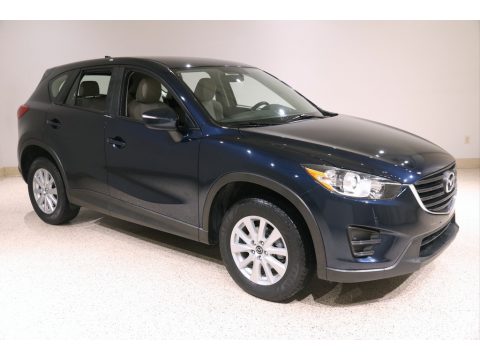 Deep Crystal Blue Mica Mazda CX-5 Sport AWD.  Click to enlarge.