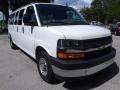 Front 3/4 View of 2018 Chevrolet Express 3500 Passenger LT #1