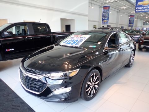 Mosaic Black Metallic Chevrolet Malibu RS.  Click to enlarge.