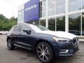 Front 3/4 View of 2021 Volvo XC60 T8 eAWD Inscription Plug-in Hybrid #1