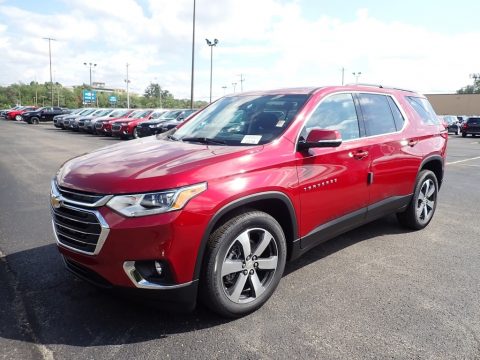 Cajun Red Tintcoat Chevrolet Traverse LT AWD.  Click to enlarge.