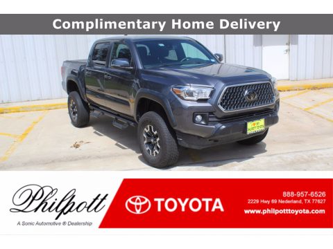 Magnetic Gray Metallic Toyota Tacoma TRD Off-Road Double Cab 4x4.  Click to enlarge.