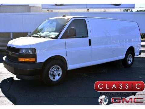 Summit White Chevrolet Express 2500 Cargo Extended WT.  Click to enlarge.