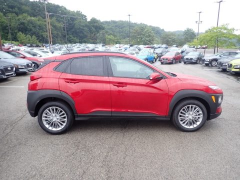 Pulse Red Hyundai Kona SEL AWD.  Click to enlarge.