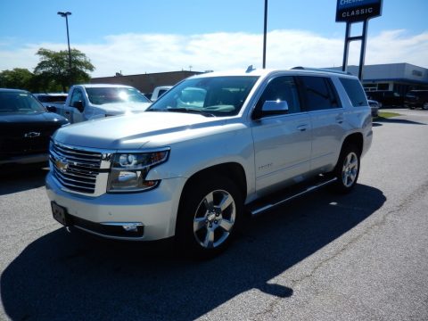 Silver Ice Metallic Chevrolet Tahoe Premier 4WD.  Click to enlarge.