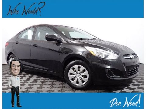 Ultra Black Hyundai Accent GLS.  Click to enlarge.