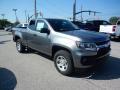 Front 3/4 View of 2021 Chevrolet Colorado WT Extended Cab 4x4 #3