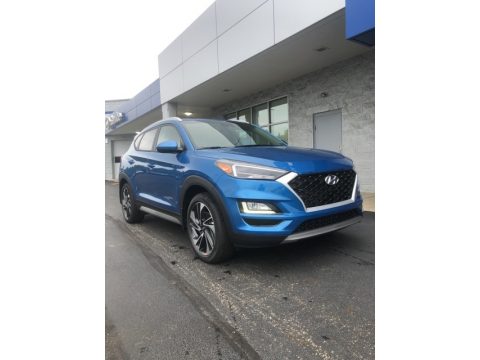 Aqua Blue Hyundai Tucson Sport AWD.  Click to enlarge.