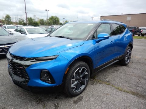 Bright Blue Metallic Chevrolet Blazer RS.  Click to enlarge.