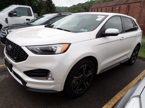 White Platinum Ford Edge ST AWD.  Click to enlarge.